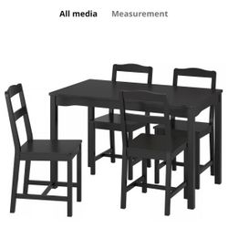 Hurry Up! IKEA Hagernas Black Table Chairs for Sale in