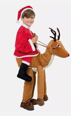 Christmas Santa Costume.  Size 5-7T Just Missing Santa Jacket 