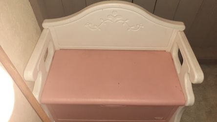 Pink bench