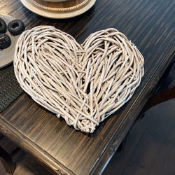 Wood Heart For Wall Or Standing