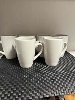 Set of 12 White Steelite Coffee Mugs – Durable Restaurant Quality