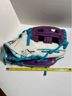 Arizona Arizona Diamondbacks purple teal white custom baseball glove 11 inches Arizona gloveman