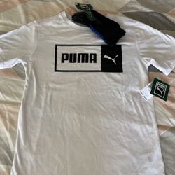 Puma  Kids Tee And Socks (14-16)
