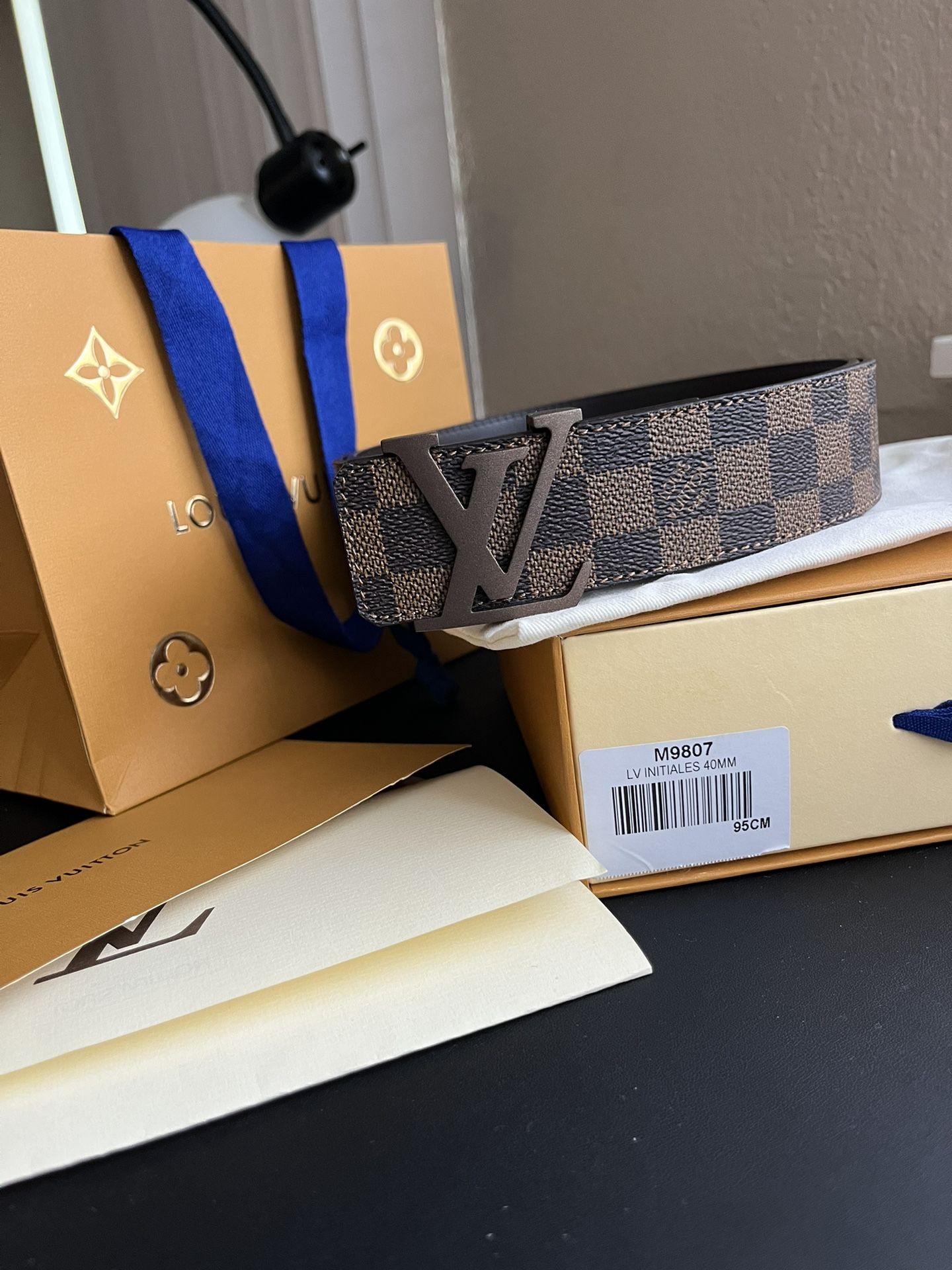 Size 32 Mens Louis Vuitton Belt New With Dust Bag Box & RECEIPT for Sale in  New York, NY - OfferUp