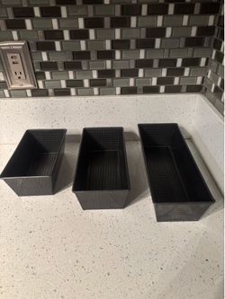 Set Of 3 Metal Rectangle Containers