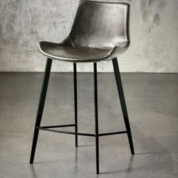 Arhaus Gage Faux Leather Counter Height Stools (4)  $649 Each Retail