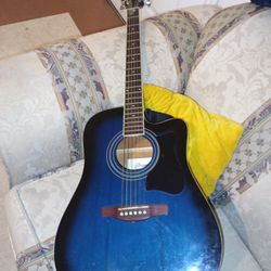 Ibanez Acoustic And Electric Guitar 