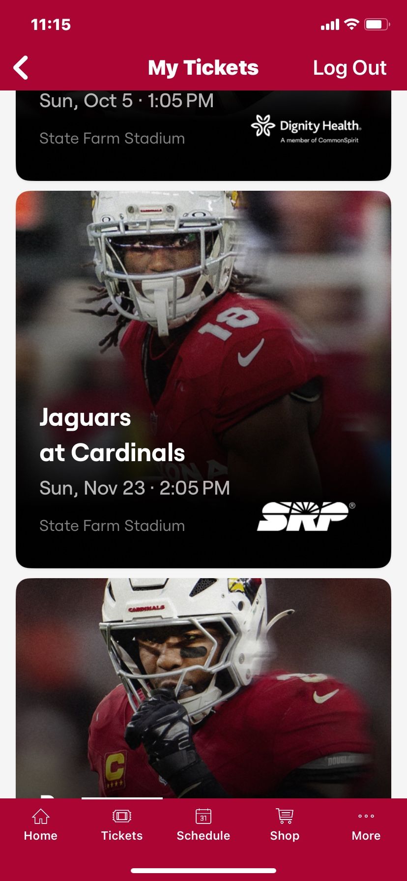 CARDINALS VS JAGUARS’ SUNDAY NOV.23 @ 2:05pm