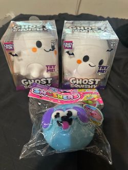 Crazy Fun Ghost Squishy Toys Bundle with Smoshers