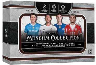 2025/26 TOPPS UEFA CLUB COMPETITIONS MUSEUM COLLECTION SOCCER HOBBY BOX