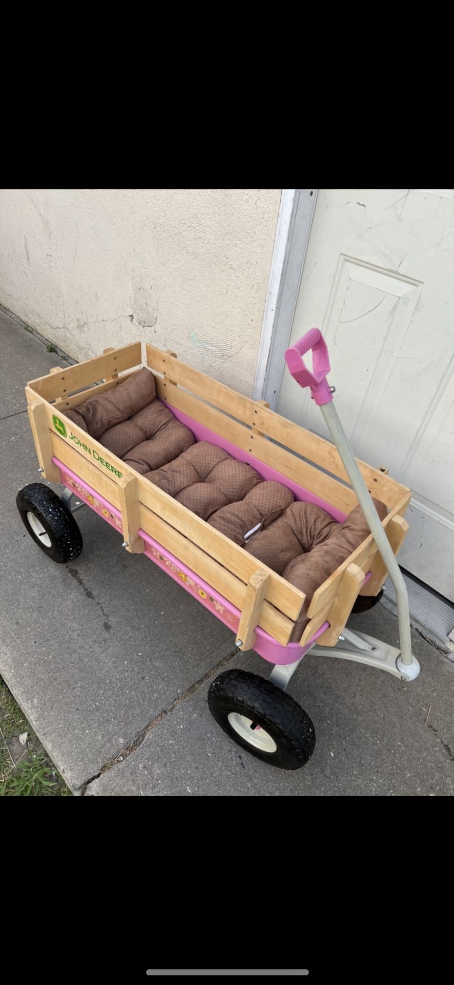 JOHN DEERE STEEL STAKE WAGON