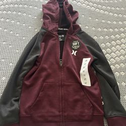 Hurley Zip Up Hoodie, Boys Size 5T