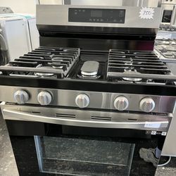 ‼️‼️ Samsung All Gas Stove Stainless Steel Open Box‼️‼️