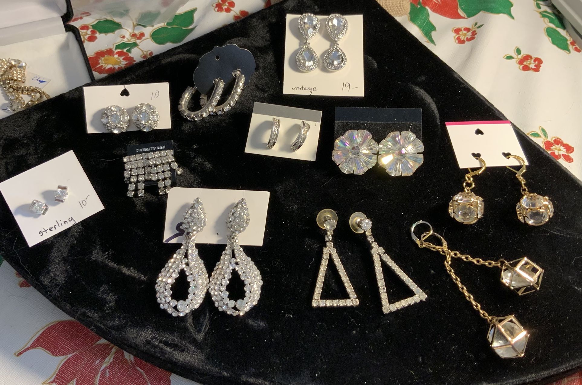 Vintage Rhinestone Earings