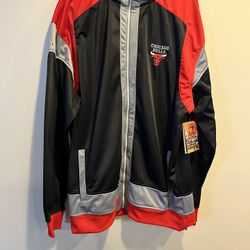 New Vintage Chicago Bulls Zipway Jacket Size  2X-Large   