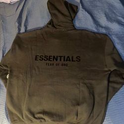 Black essential hoodie