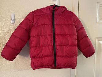 Red Puffer Jacket 3T