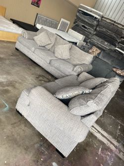 Fabric sofas set 2 pieces