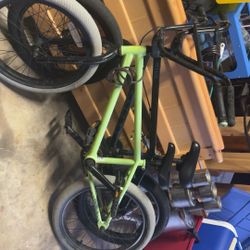 Green Haro Bmx Bike “broken Brakes”