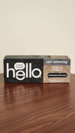 hello Epic Whitening Charcoal Fluoride Free Toothpaste, Fresh Mint, 4.0 Oz Tube