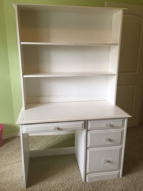 Desk and removable hutch