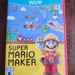 Super Mario Maker Nintendo Wii U 2015 Video Game 