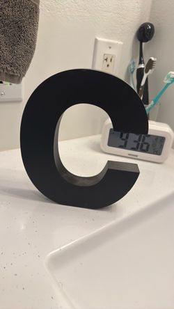C letter made from wood