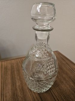VINTAGE 1970's 10" Royal Crown Emblem Decanter
