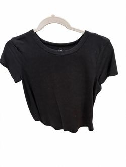 Black Crop T-Shirt Short Sleeve
