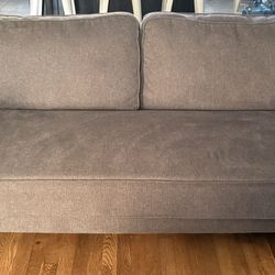 84” Upholstered Dark Gray Couch