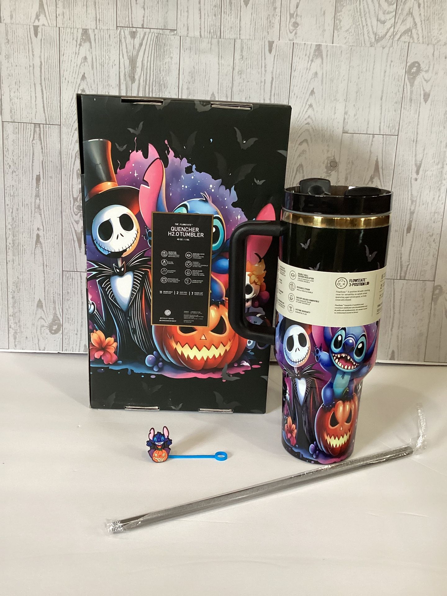Jack And Stitch Halloween Tumbler
