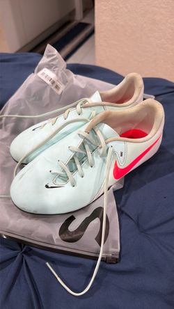 Nike Soccer Cleats Light Blue Pink