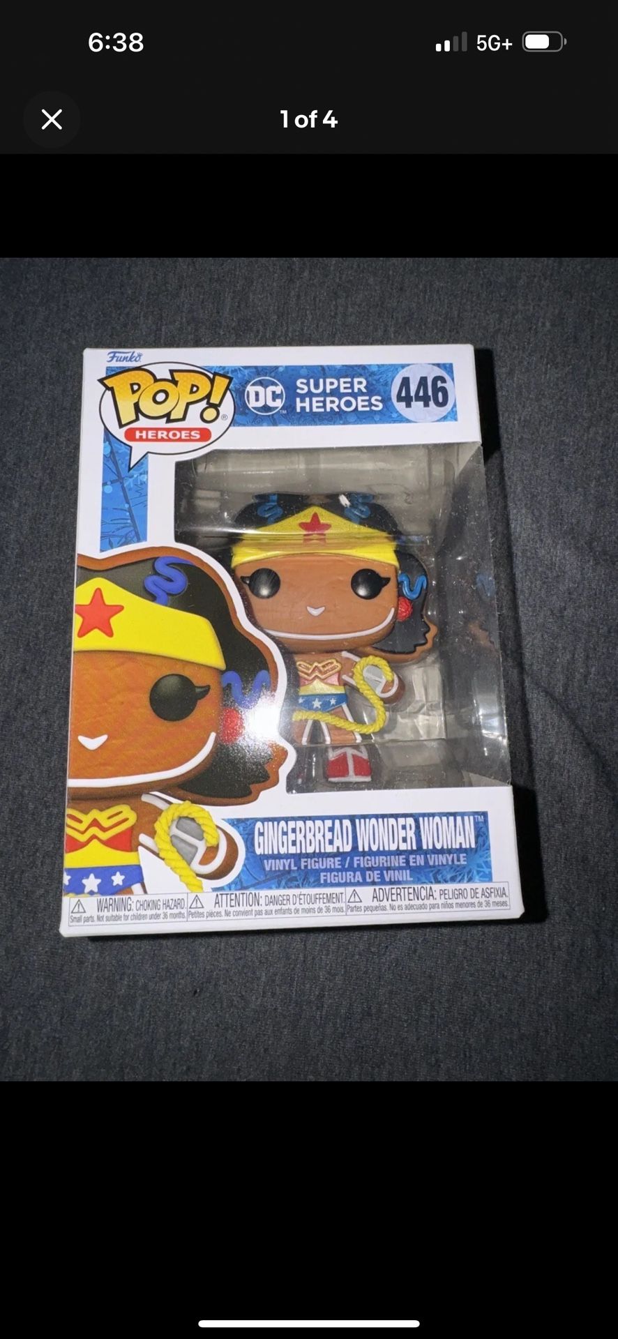 Funko POP! DC Super Heroes: Gingerbread Wonder Woman #446 - Vinyl Figure
