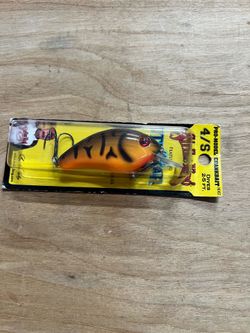 Strike king Pro Model 4S Squarebill Crankbait, Orange Belly Craw, Bass Fishing Lure