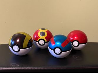 Pokemon Pokeball Tins Lot of 4