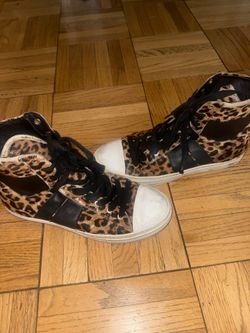 Amiri High top cheetah print sneakers