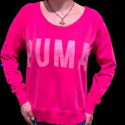 New Pink PUMA SWEATSHIRT, Size Medium