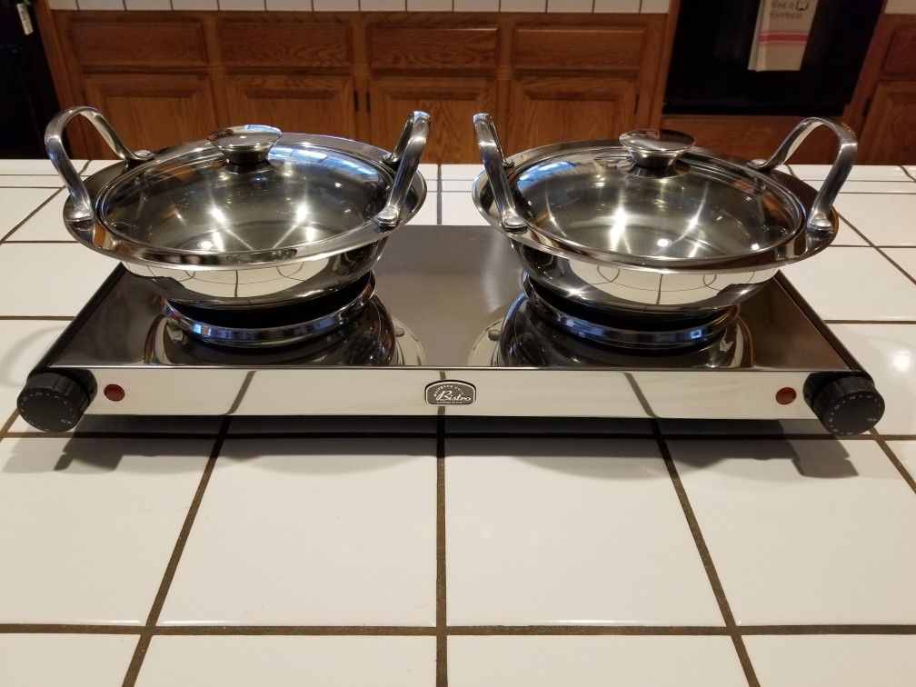Wolfgang Puck Bistro Collection Double-Burner Buffet Set