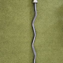 E-Z Curl Bar 20lb Olympic Collars - Pro Quality (Solid Steel)