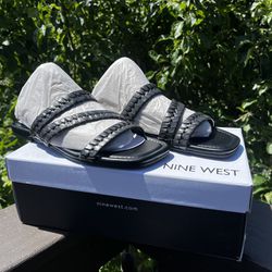 NINE WEST Quinlea Flat Strappy Sandals 