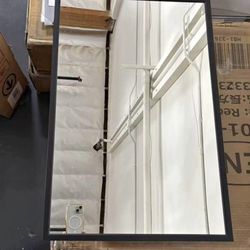 New Recessed Medicine Cabinet with Mirror 16x24 inch, Mirrored Medicine Cabinets for Bathroom Black