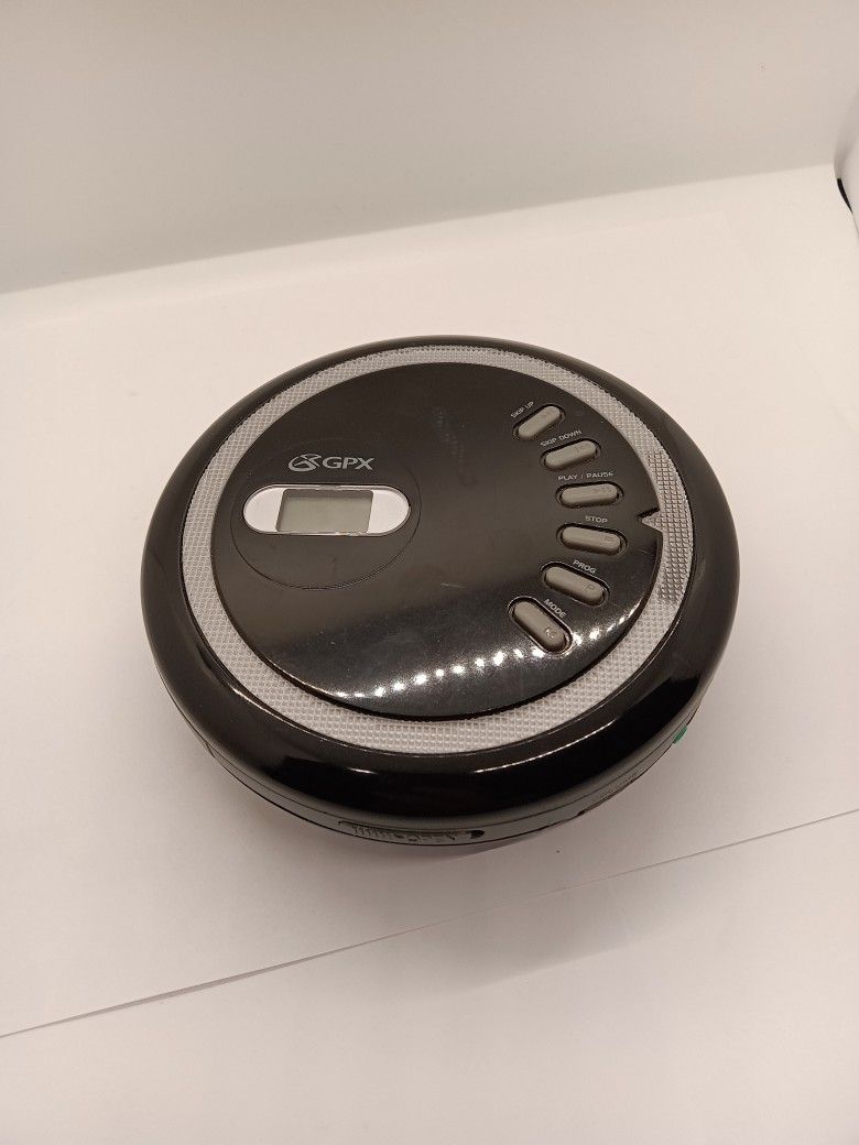 GPX PC108B Portable CD Player Uses AA Batteries