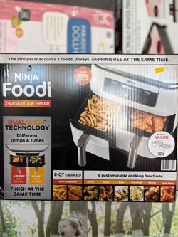Ninja Foodi 2-Basket Air Fryer 8-Qt