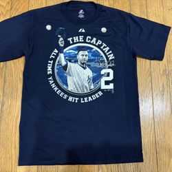 2 New 2009 NY Yankees Derek Jeter Medium And Large Shirt Jersey Judge Vintage.  Weights Bike Carhartt Jacket Knicks Patagonia 