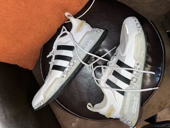 Adidas NMD_R1 V3 'White Gold Plaid' sneakers men’s size 12.5