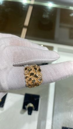 Men's 14kt nugget ring
