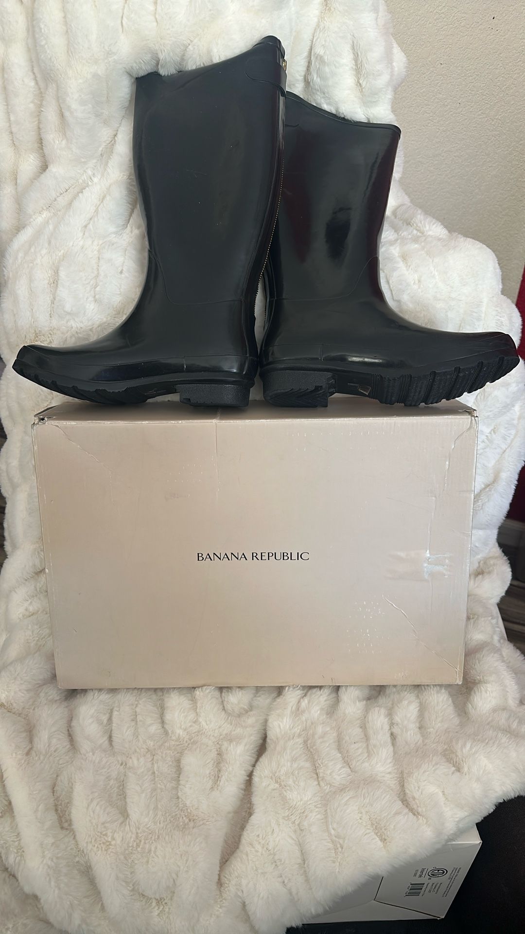 Banana Republic Black Rain Boots