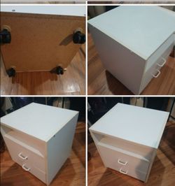 Night stand on wheels