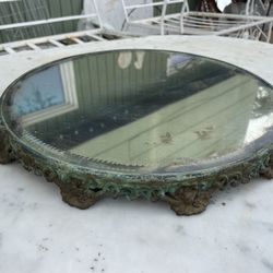 Antique Mirrored Tray/stand