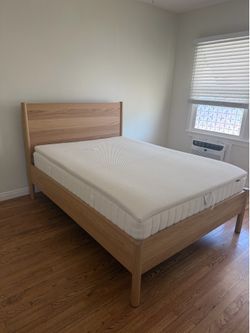 Tonstad bed frame with memory foam mattress